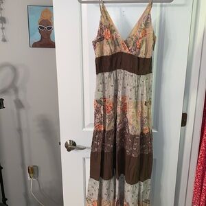 Vintage Floral Maxi Cover up